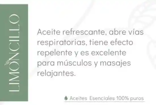 Limoncillo Aceite Esencial 100%