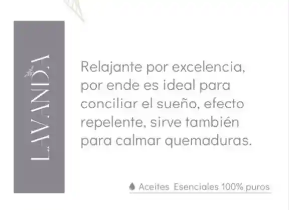 Lavanda Aceite Esencial 100%