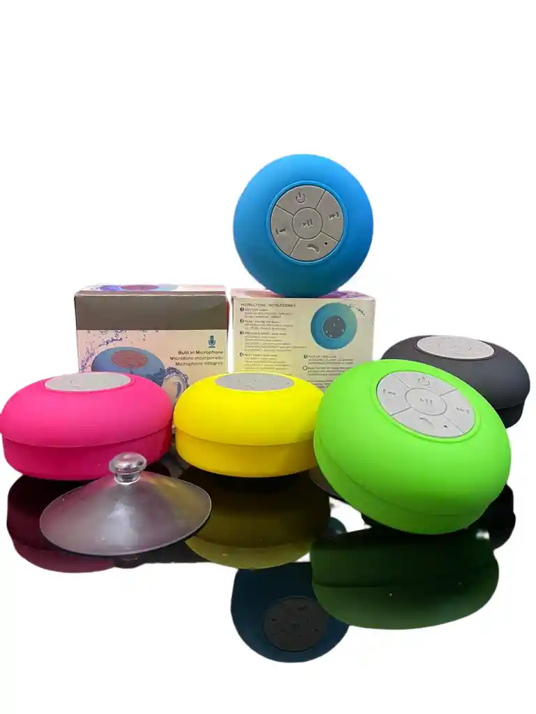 Parlante Stereo Bluetooth Ducha Resistente Al Agua Altavoz