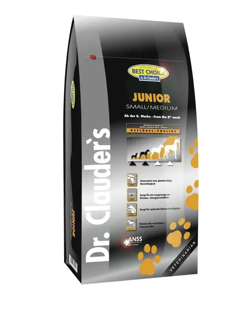 Alimento Seco Dr Clauders Junior Small-medium 4kg Sabor Pollo