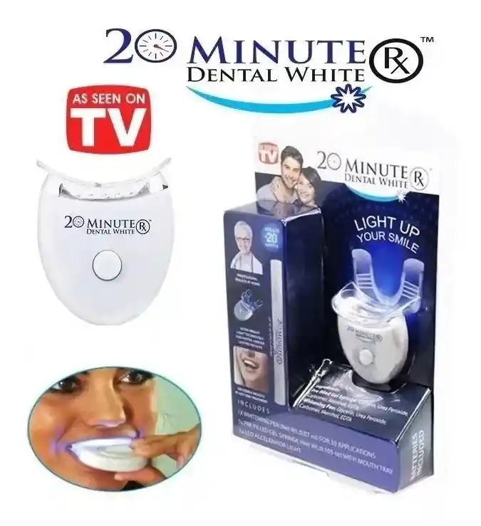 Kit De Blanqueamiento 20 Minutes Dental White Luz Led