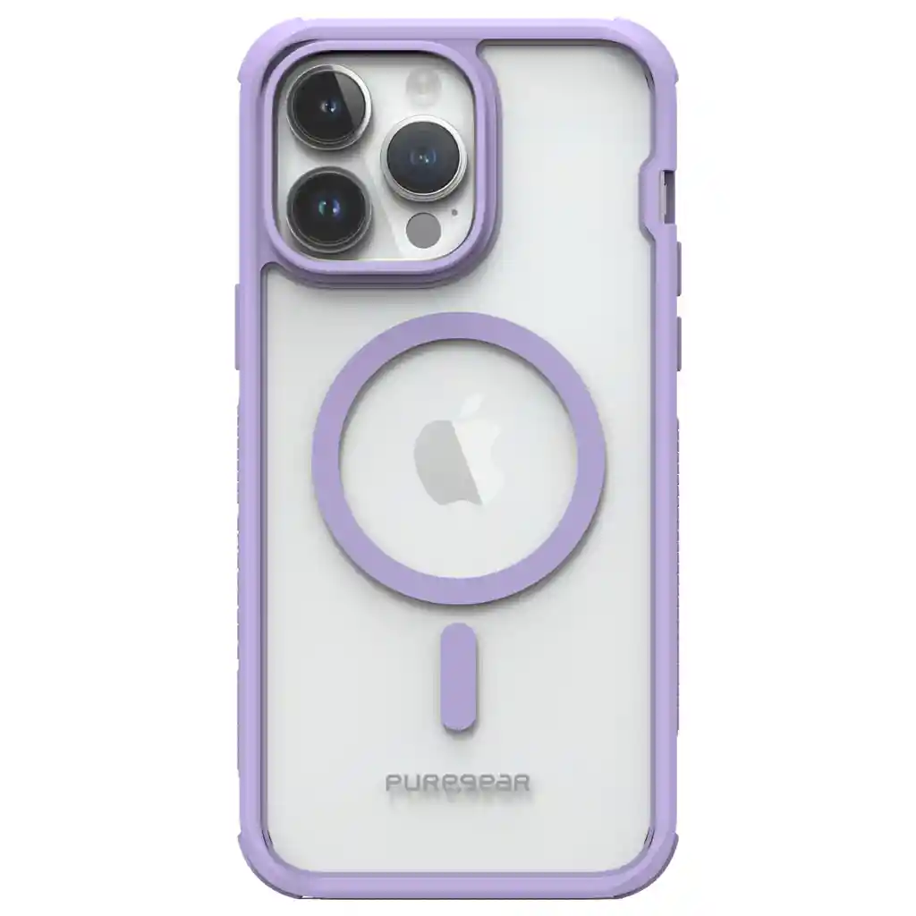 Protector Iphone 14 Pro Puregear Dualtek Clear Magsafe Lavanda