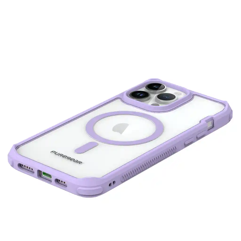 Protector Iphone 14 Pro Puregear Dualtek Clear Magsafe Lavanda