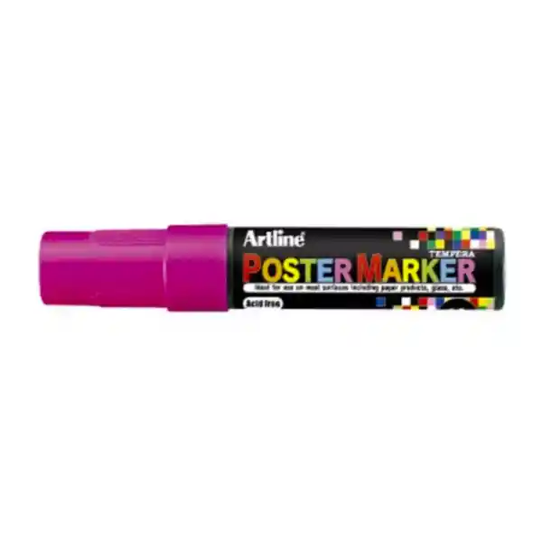 Poster Marker 12mm Rosado Fluo Artline