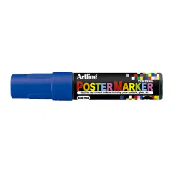 Poster Marker 12mm Azul Artline