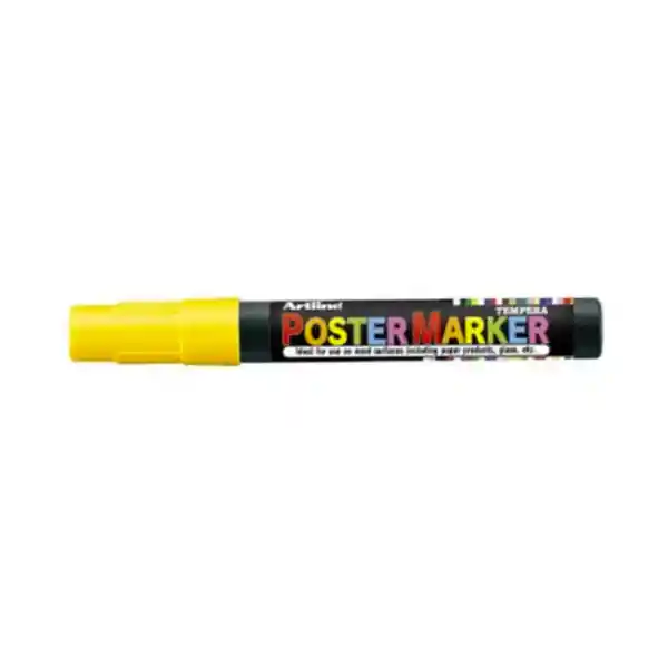 Poster Marker 4mm Amarillo Fluor Artline