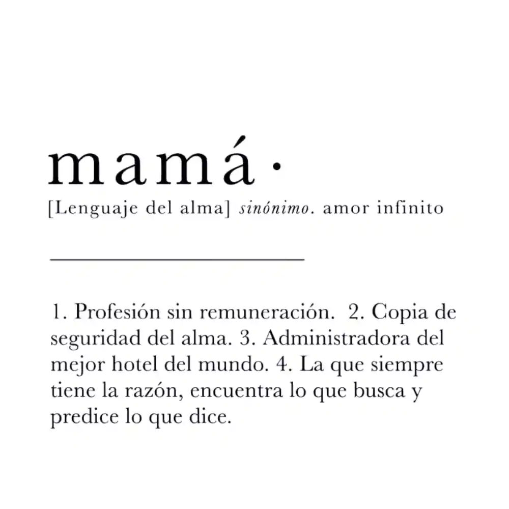 Mamá X Ana Listas Con Orquídea Baby (matera Blanca)