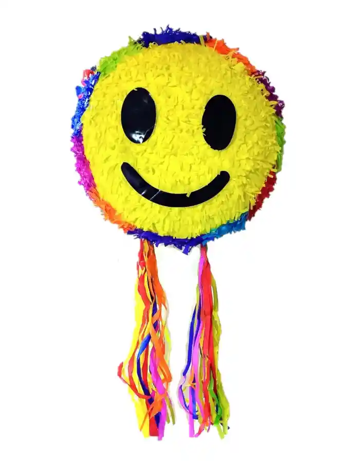 Piñata Carita Feliz Mexicana Carton Y Papel