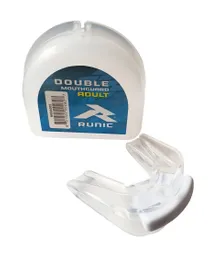 Protector Bucal Doble Runic Boxeo Mma Rugby Deportes - Transparente