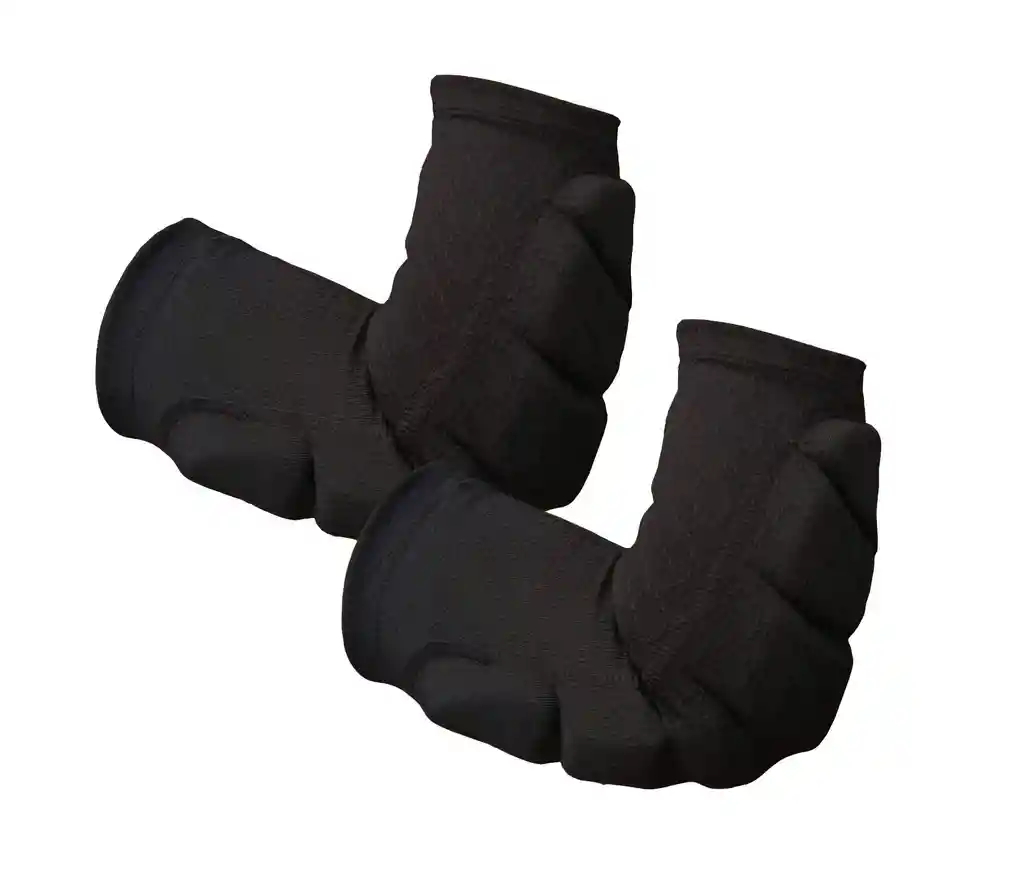 1 Par Coderas Protección Acolchada Patines Voleibol Fútbol Talla: M - Negro