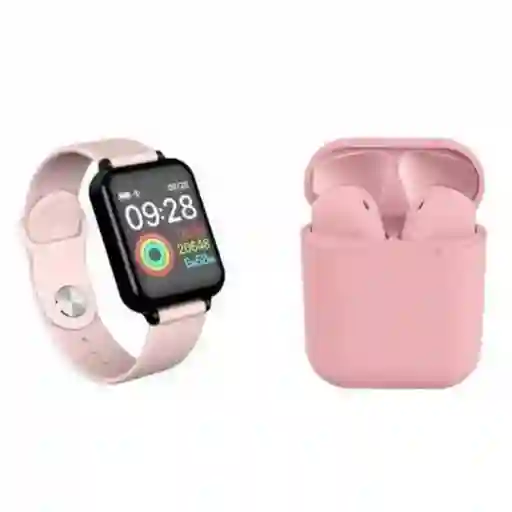 Combo Reloj Smartwatch+ Audífonos Inalámbricos Ideal Para El Dia De La Madre