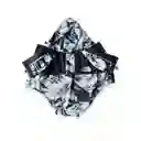 Impermeable Para Perro Chubasquero Estampado Gris Con Negro