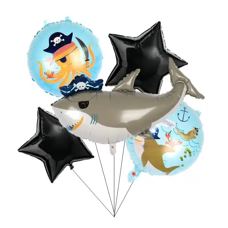 Kit De Globos Tiburon * 5 Und