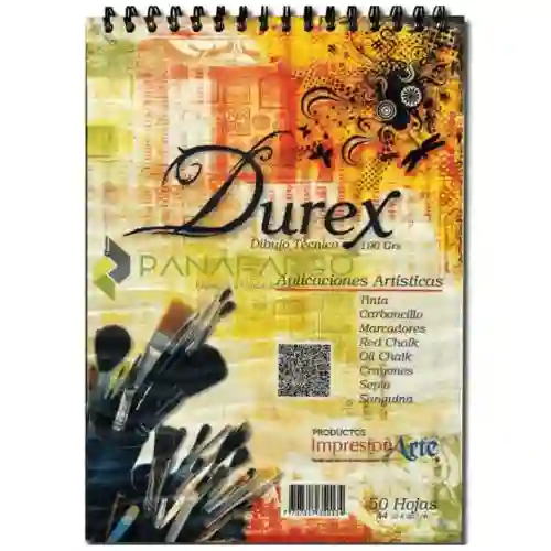 Block Bitácora Papel Durex 190 Gs, A4 X 50 Hojas, Duopapel
