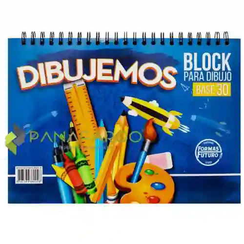 Block Base 30 Rotulado Argollado 1/8