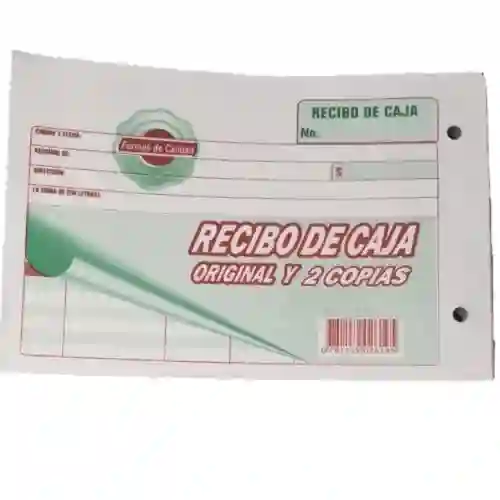 Recibo De Caja Económico, Original Y Dos Copias