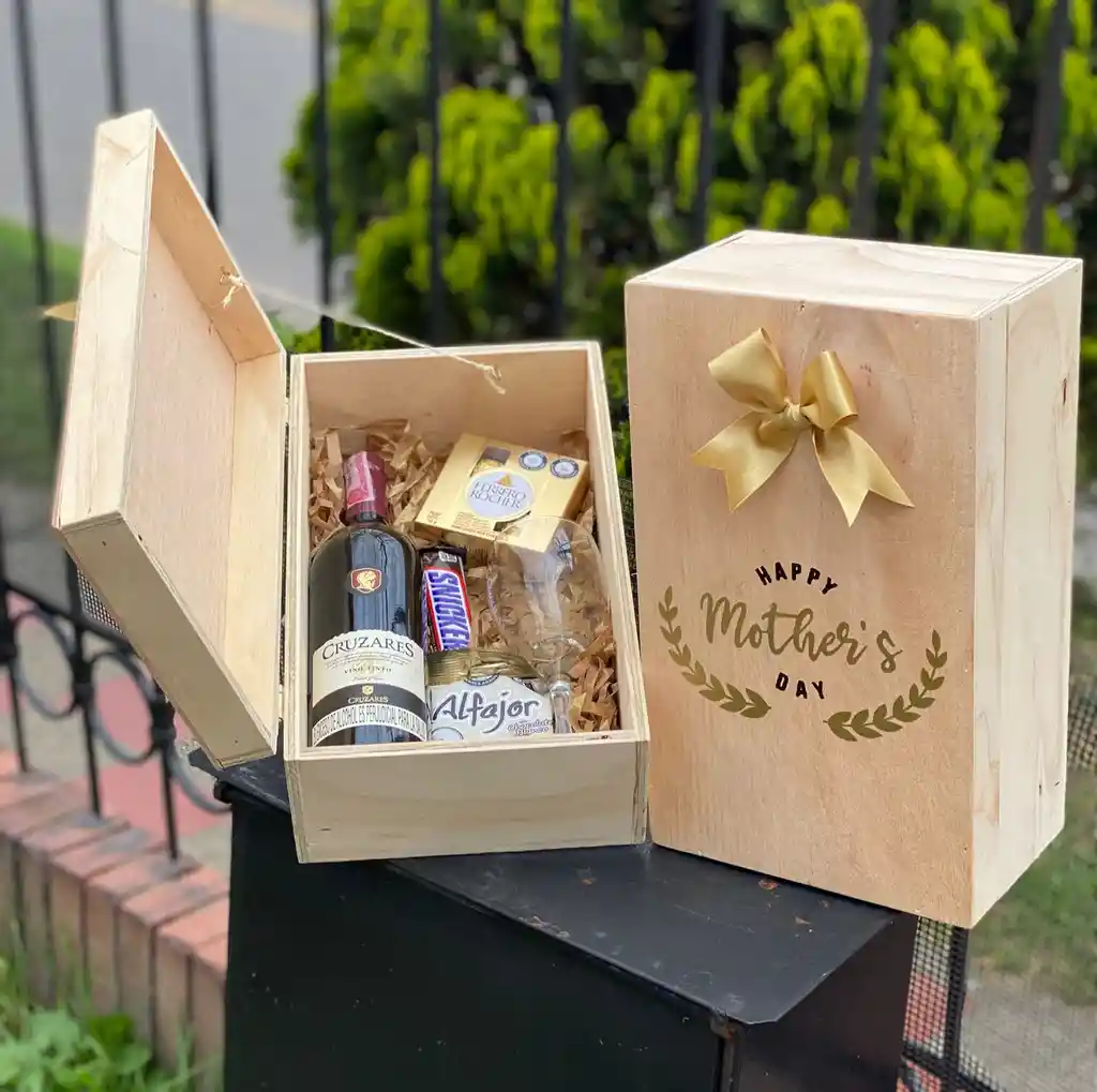 Regalo Caja Madera Dia De Las Madres