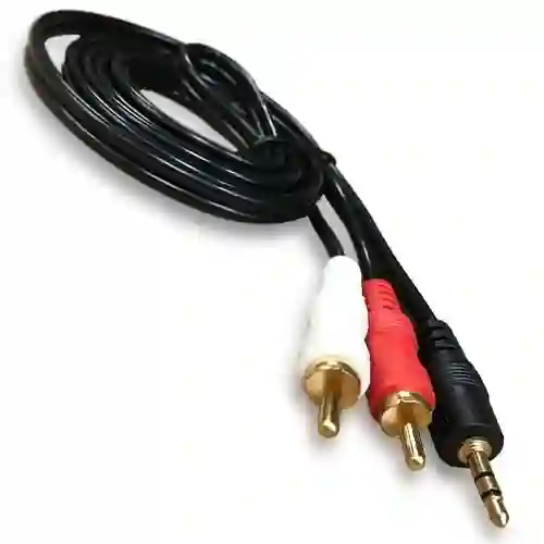Cable De Sonido 2x1 De 3 Metros Para Conexiones De Alta Calidad