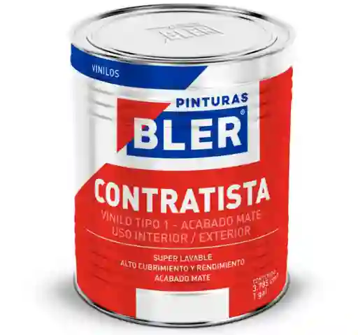 Vinilo Contratista Tipo 1 Blanco ( Galon - Bler )