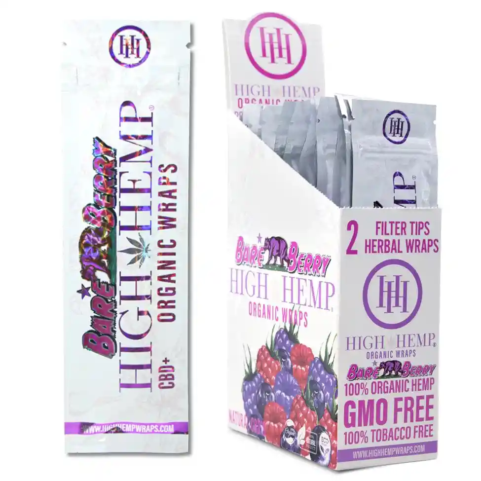 High Hemp Bare Berry + Cbd Wrap X2