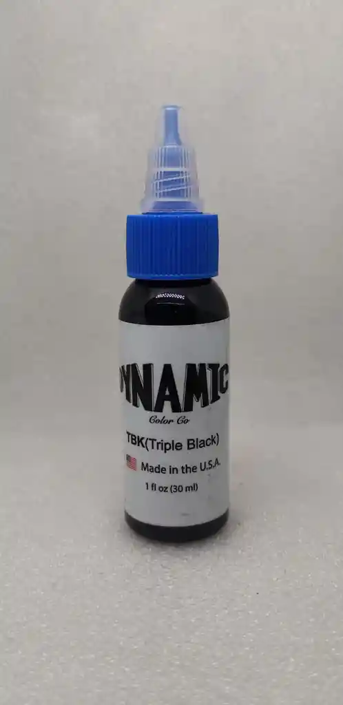 Tinta Para Tatuar Dynamic Triple Black 1 Oz Sellada