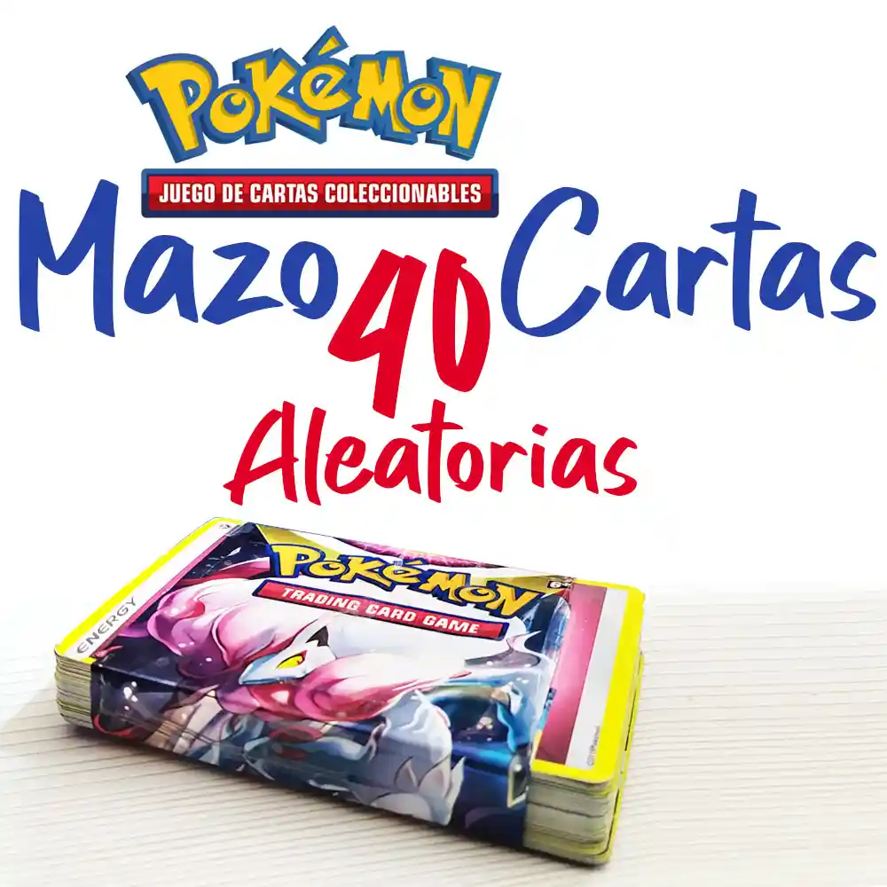 Pokemon Cartas Mazo 40 Cartas Juguetes Didácticos Juguetería