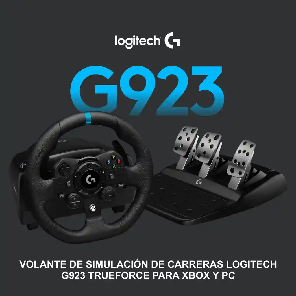 Volante Carreras Trueforce Xbox Xs One Pc Logitech G923