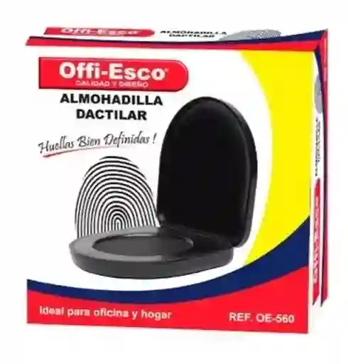 Almohadilla Dactilar Offi-esco 560 Negro