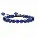 Pulsera Cuarzo Lapislazuli Tejida + Estuche Gamushop