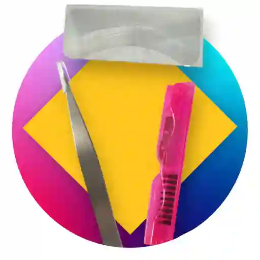 Pinza Con Puntas Delgadas, Modelador De Cejas Y Pestañas Y Molde Para Cejas