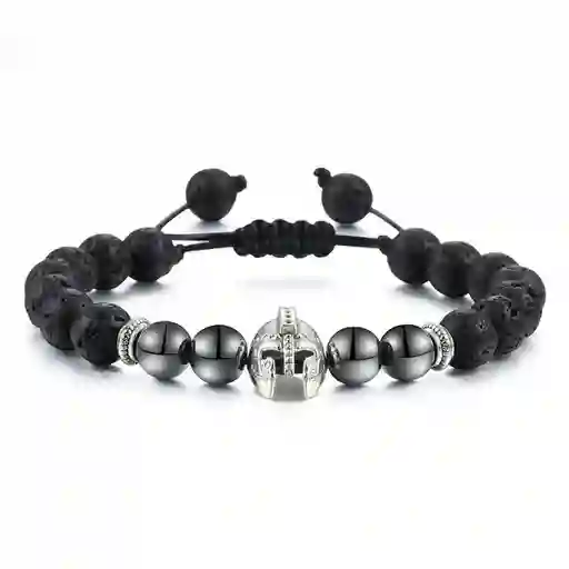 Pulsera Cuarzo Piedra Volcanica - Hematita Guerrero