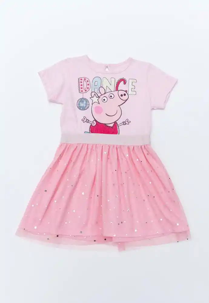 Vestido Manga Corta 2t-rosado