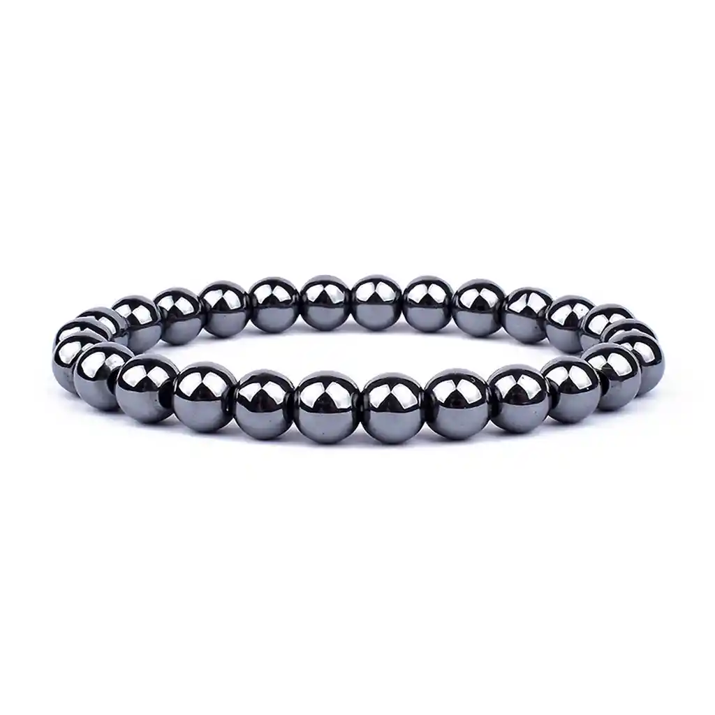 Pulsera Cuarzo Hematita Tejida + Estuche Gamushop