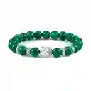 Pulsera Buda Sabiduria Cuarzo Malaquita + Estuche Gamushop