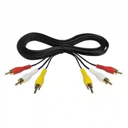 Cable Rca Audio Y Video 3x3 De 1.5 Metros