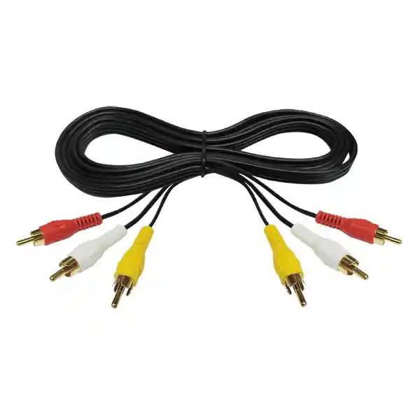 Cable Rca Audio Y Video 3x3 De 1.5 Metros