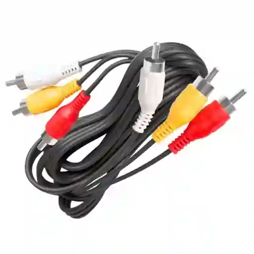 Cable Rca De Audio Y Video 3x3 De 3 Metros