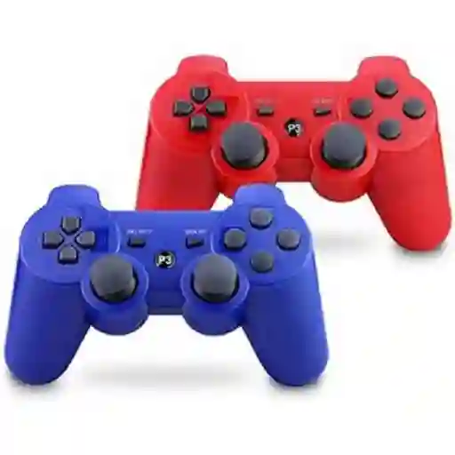 Mando Ps3 Playstation 3 Inalámbrico Rojo Y Azul
