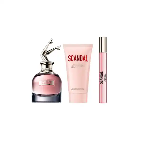 Jean Paul Gaultier Set Scandal Edp 50 Ml + Body Lotion 75 Ml + Travel Spray 10 Ml