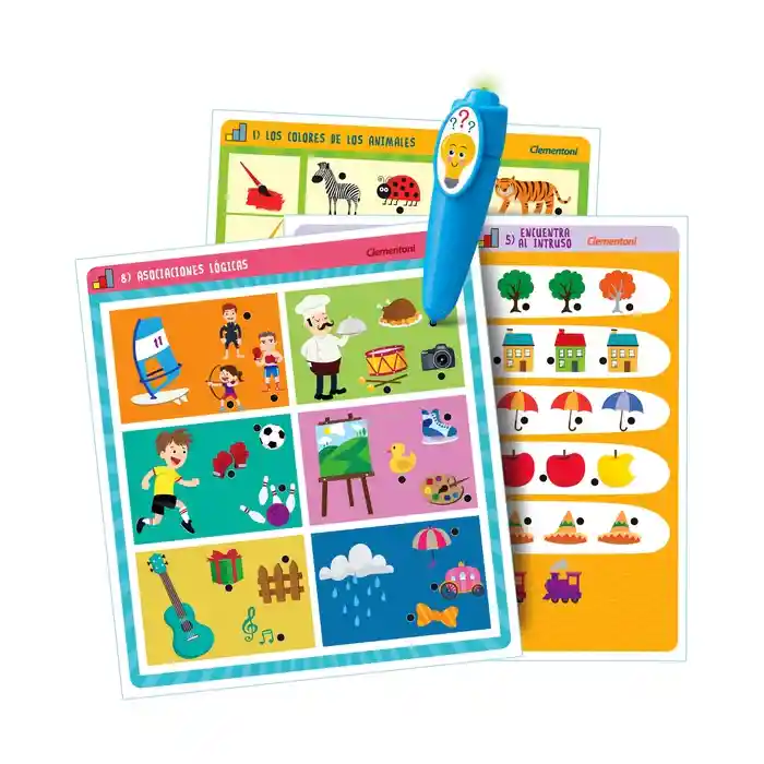 Juego Interactivo Niño Lápiz Mágico Didáctico Preguntas Niña