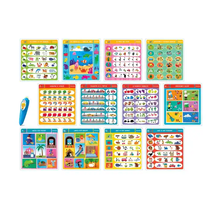 Juego Interactivo Niño Lápiz Mágico Didáctico Preguntas Niña