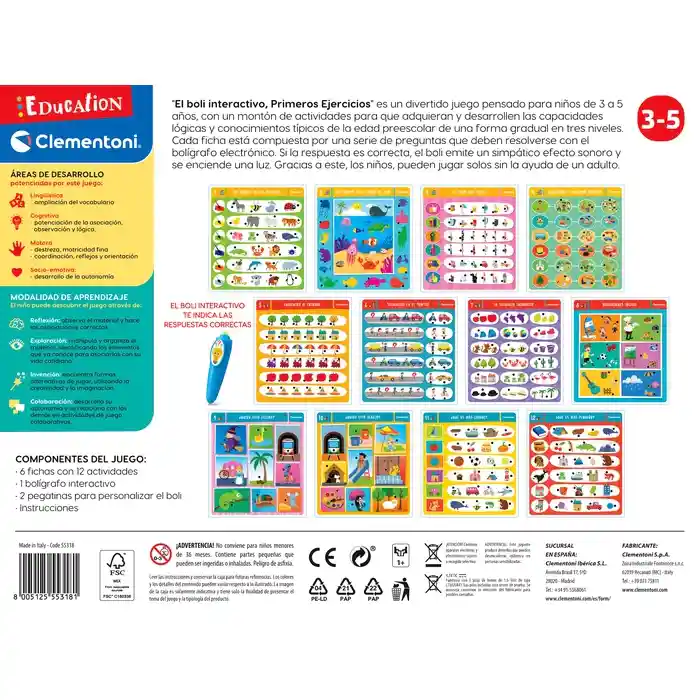 Juego Interactivo Niño Lápiz Mágico Didáctico Preguntas Niña