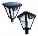 Lampara Farola Solar Sensor De Movimiento Exterior