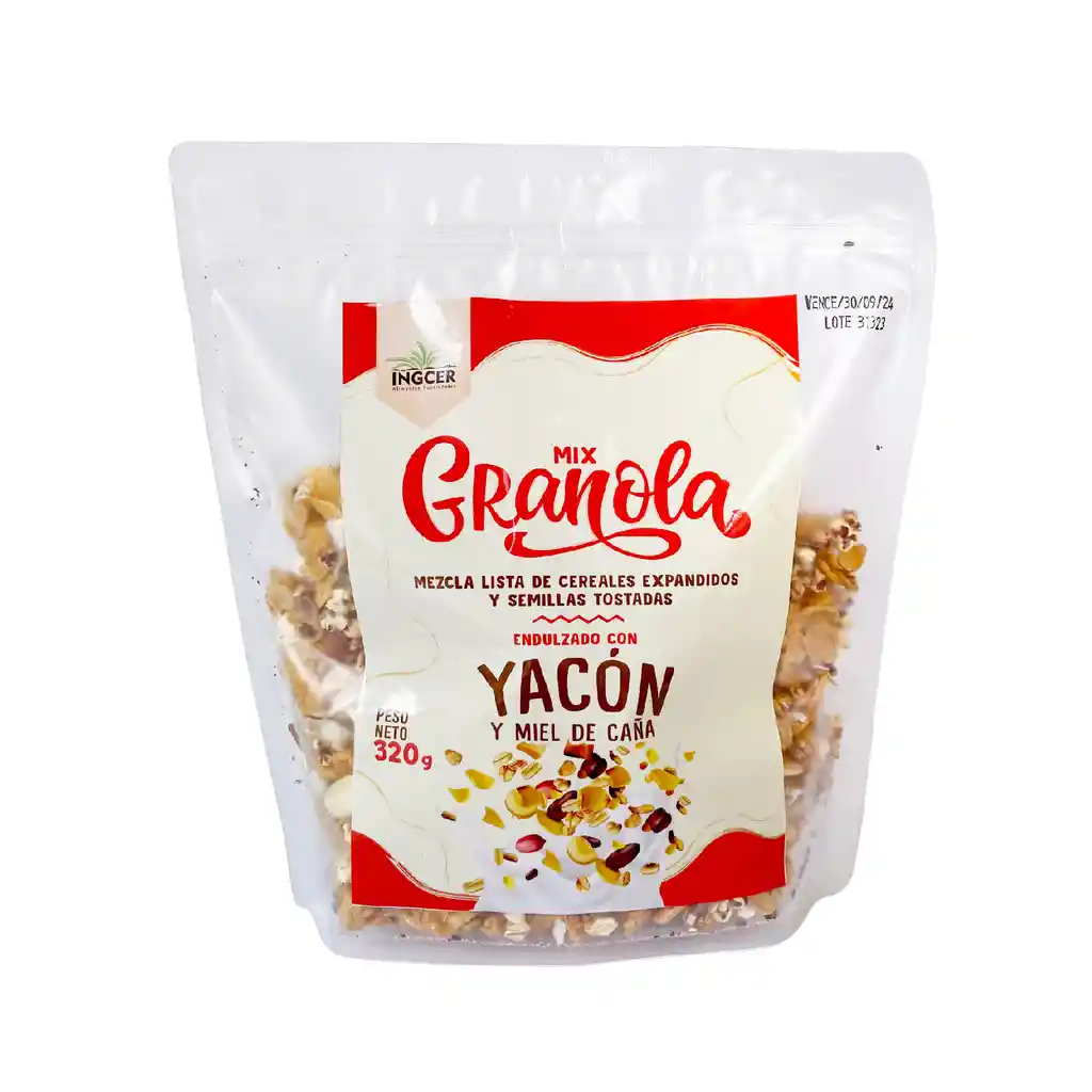 Granola Yacon Ingcer X 320 Grs