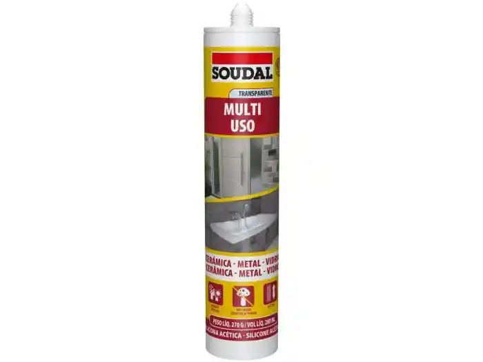 Silicona Multiusos Antihongos Soudal