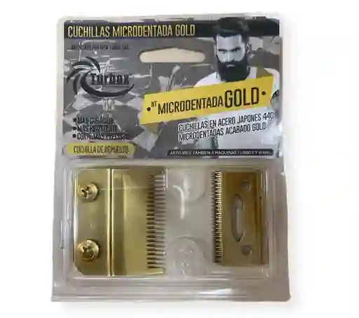 Cuchillas Microdentada Gold Repuesto Tubox