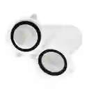 Sifon Flexible Doble Salida - Blanco 1 1/4" X 1 1/2"