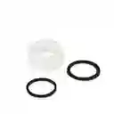 Sifon Flexible Doble Salida - Blanco 1 1/4" X 1 1/2"