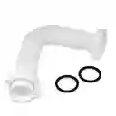 Sifon Flexible Doble Salida - Blanco 1 1/4" X 1 1/2"