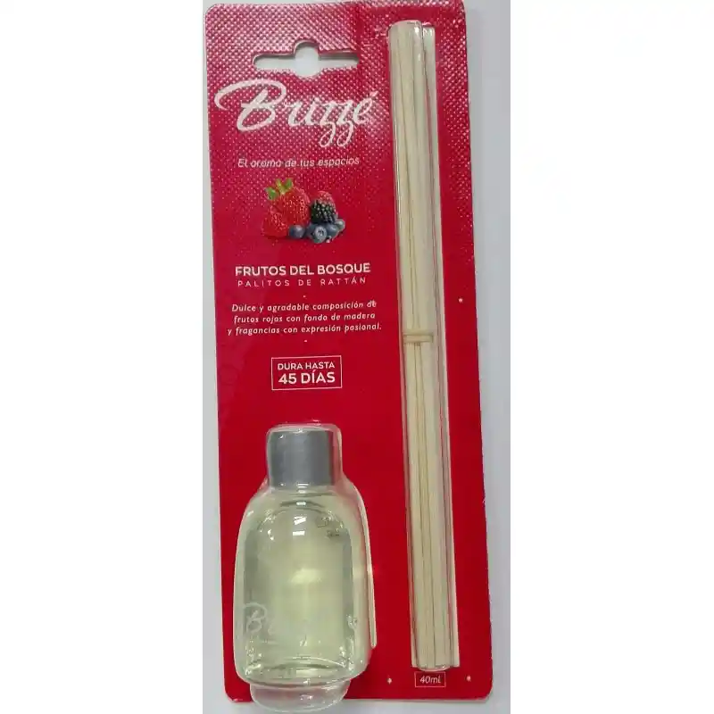  Ambientador Brizzé Frutos Del Bosque Palitos Rattan X40 